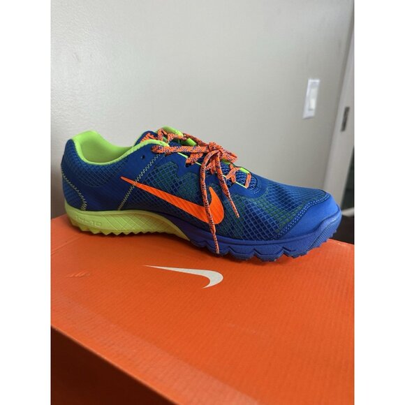 Nike Zoom Wildhorse Shoes Mens 11.5 Blue Orange Volt Trail Running 599118-483 - Picture 9 of 11